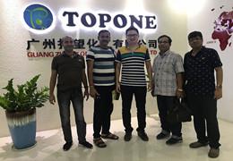 Willkommene Kunden aus Indien besuchen TOPONE Company