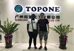 Willkommene Kunden aus Nigeria besuchen Topone Company