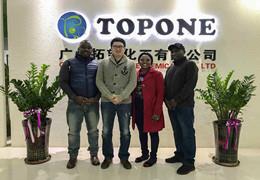 Willkommene Kunden aus Benin besuchen Topone Company
